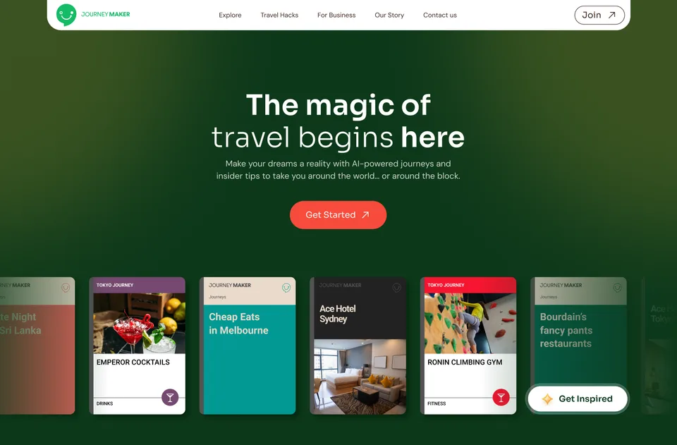 JourneyMaker website